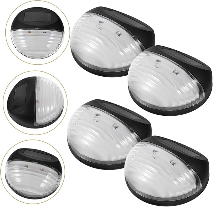 ARTIBETTER Solar Pathway Lights 4 Pack Solar Powered Outdoor Stairs Fence Garden Security Lamps | Lumora