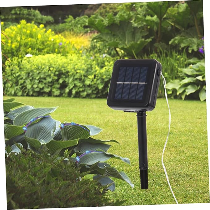 Veemoon 2sets Garden Solar String Lights Led Wire Decor for Outdoor Patio and Balcony Lights Functions Solar Powered for Effortless Decoration