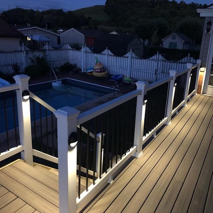 LED Low Voltage Deck Lights 3.74 Inch Landscape Lighting Fence Lights 2700K 180LM 12-24V AC/DC Aluminum Oil Rubbed | Lumora