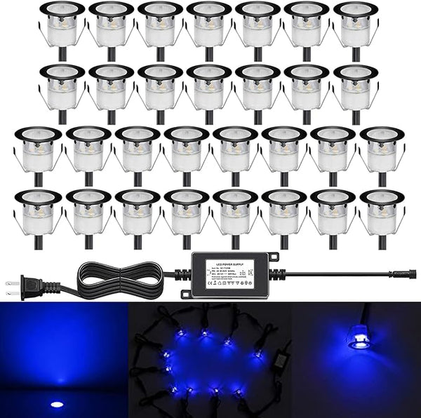 Low Voltage LED Deck Light Kit Stainless Steel Waterproof Recessed Wood Decking Stairs Garden Yard Patio Decor Lamp | Lumora