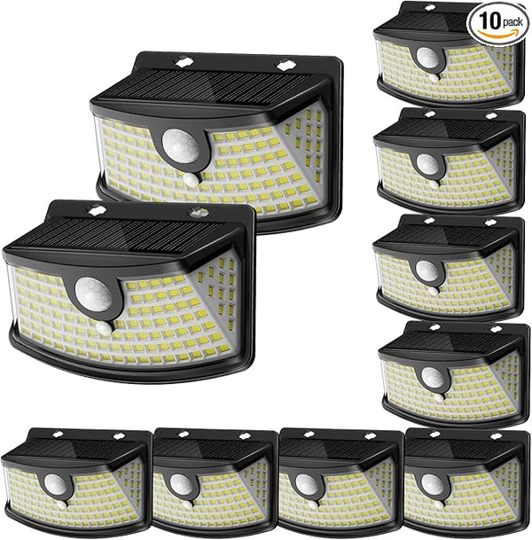Aootek New Solar Motion Sensor Lights 120 LEDs with Lights Reflector,270° Wide Angle, IP65 - Outdoor Path Light | Lumora