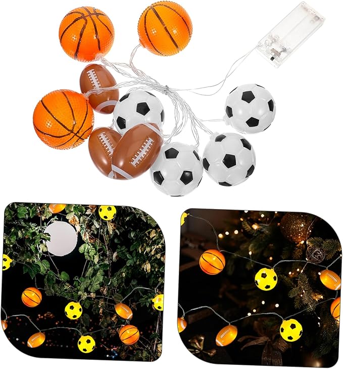 Led Sports String Light Lights Battery Operated Outdoor Decorative Lighting for Camping Parties and Sports Events for Atmosphere