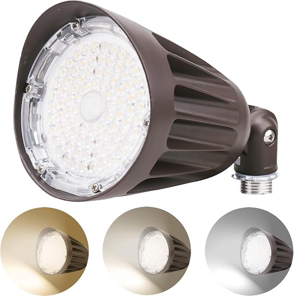 25W LED Bullet Spot Light, Color Selectable 3000K/4000K/5000K - 3500LM LED Landscape - Outdoor Security Flood Light | Lumora