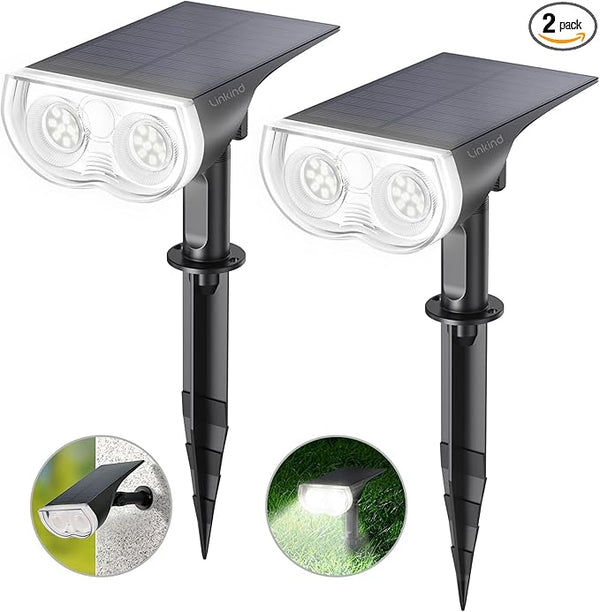 Linkind Solar Lights Outdoor Waterproof IP65, StarRay Dusk-to-Dawn Outdoor Solar Lights, 3 Lighting Modes Solar | Lumora