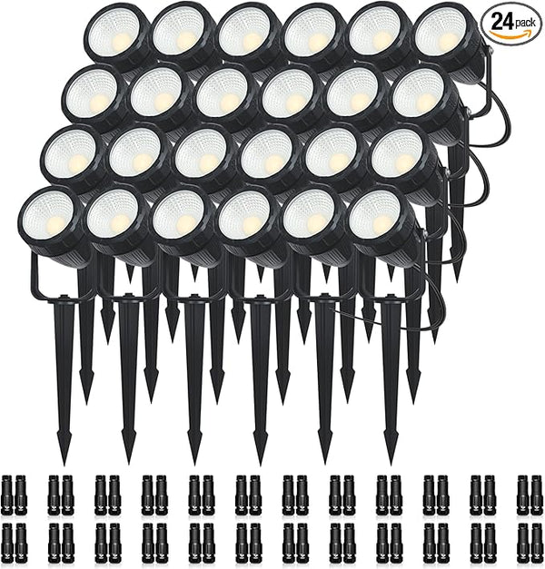 Low Voltage Safety Landscape Lights Outdoor: 7W 840LM LED Landscape Lighting with Connectors & Transformer for Tree | Lumora