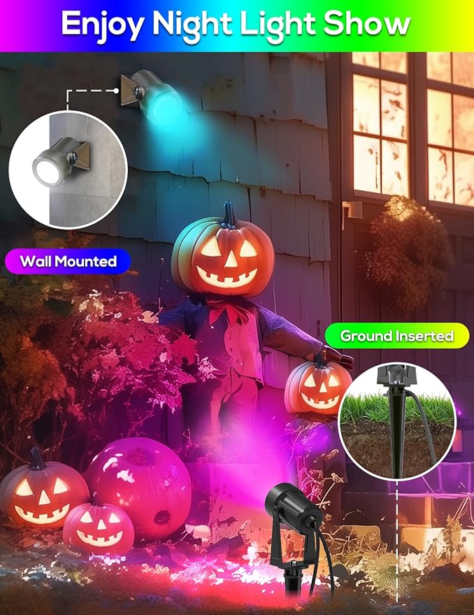 ZYAN Solar Landscape Spotlights Outdoor, Auto On/Off & IP65 Waterproof, LED Spot Lights for Garden, Pathway, Tree | Lumora