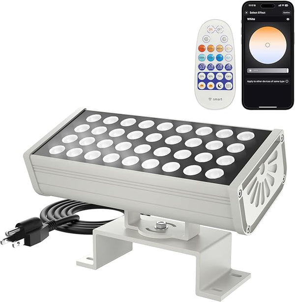 Wall Washer Light – Smart LED Landscape Spotlights with 6CCT Adjustable Color - Outdoor Security Flood Light | Lumora
