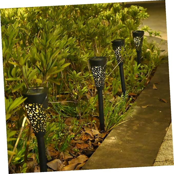 Solar Yard Light Waterproof Outdoor Solar Pathway Lights Warm White Lawn Garden Lamp for Patio and Home Decor