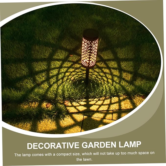 Milisten Solar Outdoor Light Creative Chrysanthemum Design Solar Pathway Lamp for Garden Decoration Easy Installation Automatic Light Control for Lawns and Courtyards