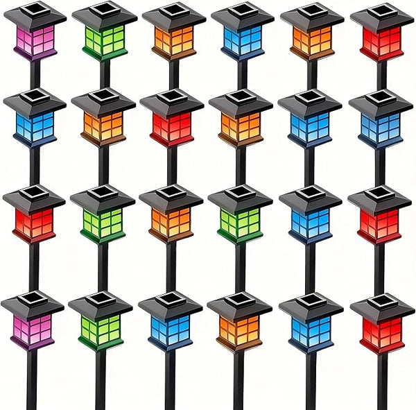 IP54 Waterproof Solar Lights Multi-Color Outdoor Lawn Lights Garden Path Holiday Decorative Lights (Color Light | Lumora