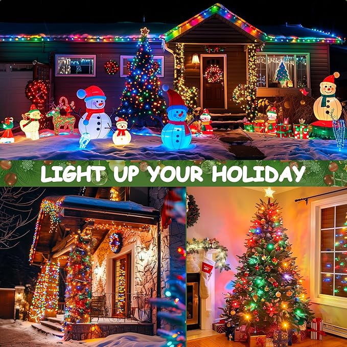 Minetom C9 Light Strand, 100 FT Christmas Stringer with 100 Sockets for Outdoor Patio Light, Connectable, Intermediate Base (C9/E17) - 12" Spacing, Black Wire, Note (Only Use for C9 LED Bulbs)