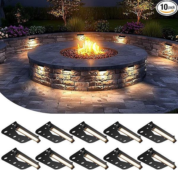 Teekuv 10 Pack 4 Inch Retaining Wall Lights, 3W LED Hardscape Lighting IP65 Waterproof Paver Lights, 12V AC/DC Low | Lumora