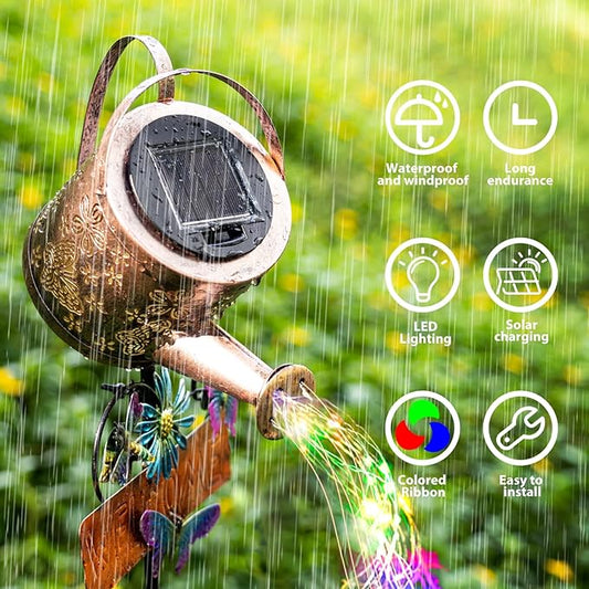 Solar Watering Can Lights, Solar Lanterns Outdoor Waterproof Garden Decor, Yard Lights for Outside Flower Bed Decor, Garden Gifts for Mom & Grandma