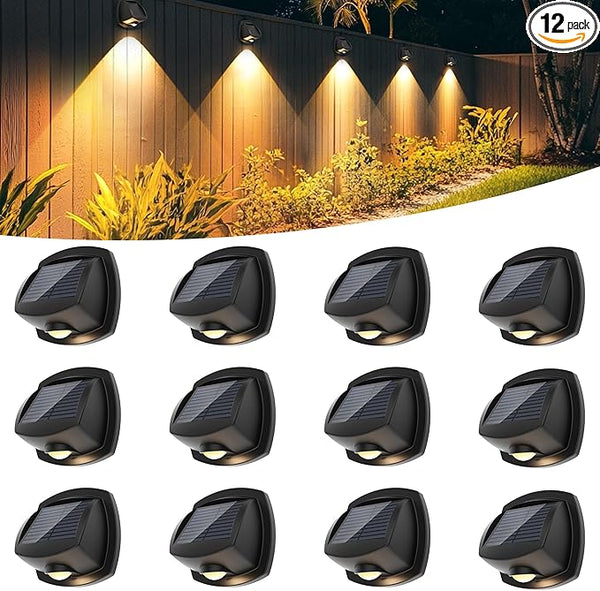 SOLPEX Solar Lights Outdoor Waterproof IP65, Solar Stair Lights Outdoor for Fence, Deck, Step, Dual Color LED 3 | Lumora