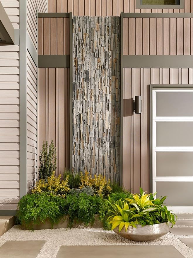 Kichler Cylinders 12" 2-Light Cylinder Outdoor Wall Sconce in Brushed Aluminum, (12" H x 4.75" W), 9244BA | Lumora