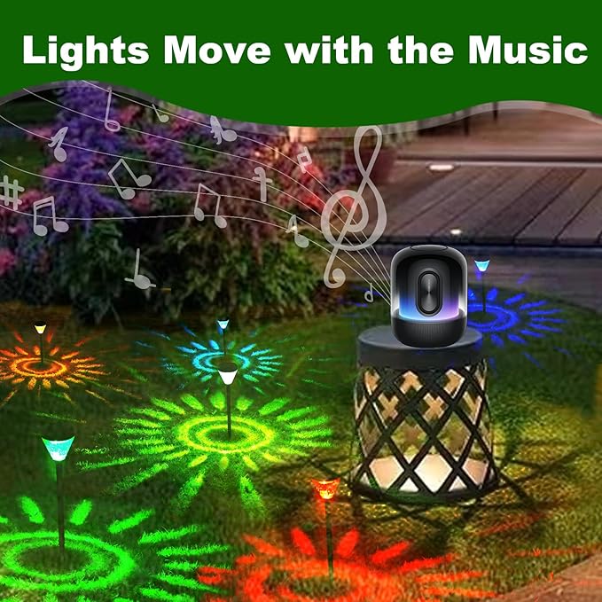Giant Smart Solar Pathway Lights - 2 Pack Tall Bright RGBCW Waterproof, APP Control Outdoor Solar Lights for Paths | Lumora