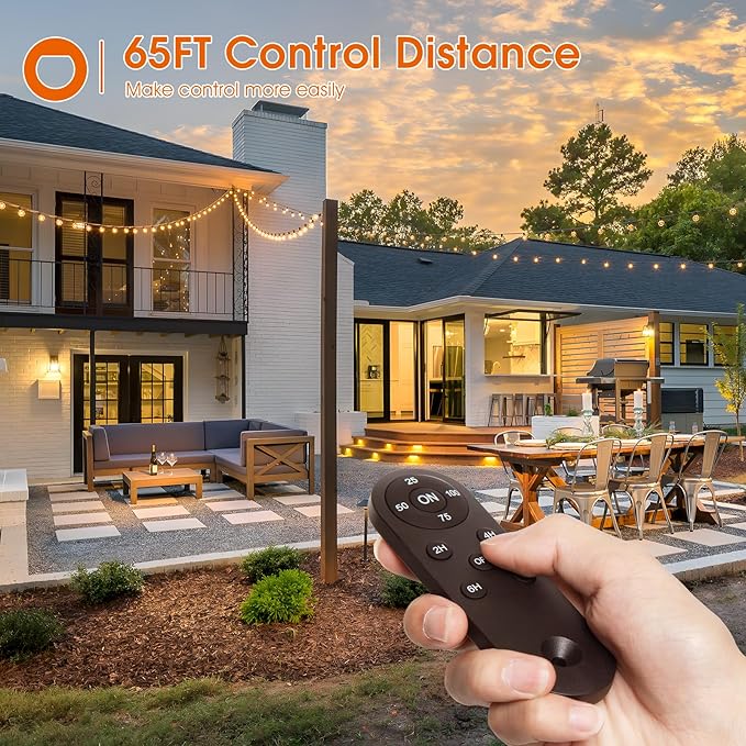 addlon Dimmer with 150 FT (3x50FT) Outdoor String Lights