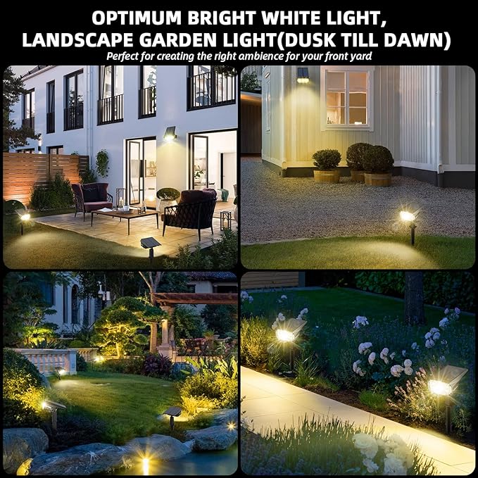 3 Brightness Modes Solar Outdoor Lights with Super Bright 40LEDs, 360 Adjustable Lighting Angle, USB Charging | Lumora