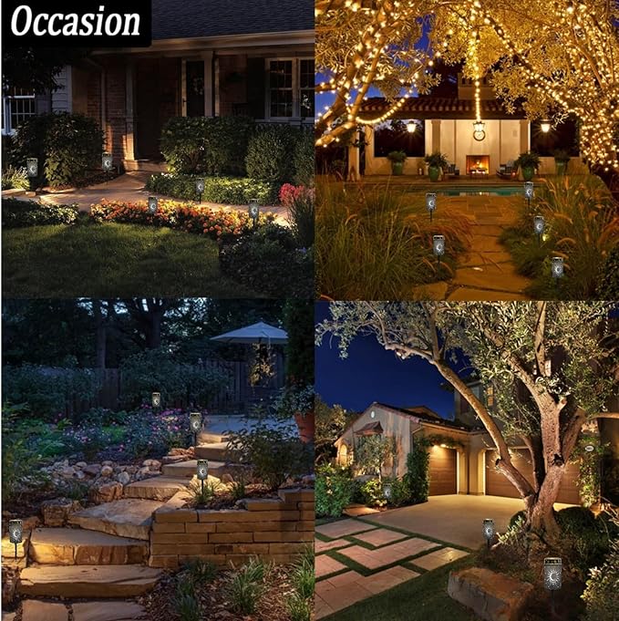 Cemetery Solar Lights for Grave Outdoor Waterproof Moon Star and Sun Solar Garden Stake Lights Black LED Lantern | Lumora