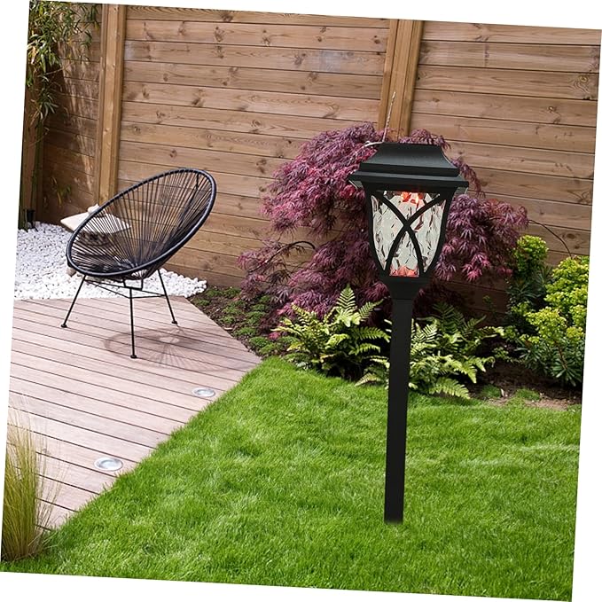LIFKOME 4pcs Led Landscape Solar Lights Outdoor Lights Garden Solar for Year Party Easy to Install Energy Saving