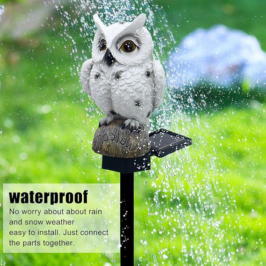 Solar Lights Outdoor, Owl Solar Landscape Light Solar Pathway Light Warm Light LED Solar Stake Lights for Garden, Patio, Yard, Lawn, Walkway Decoration