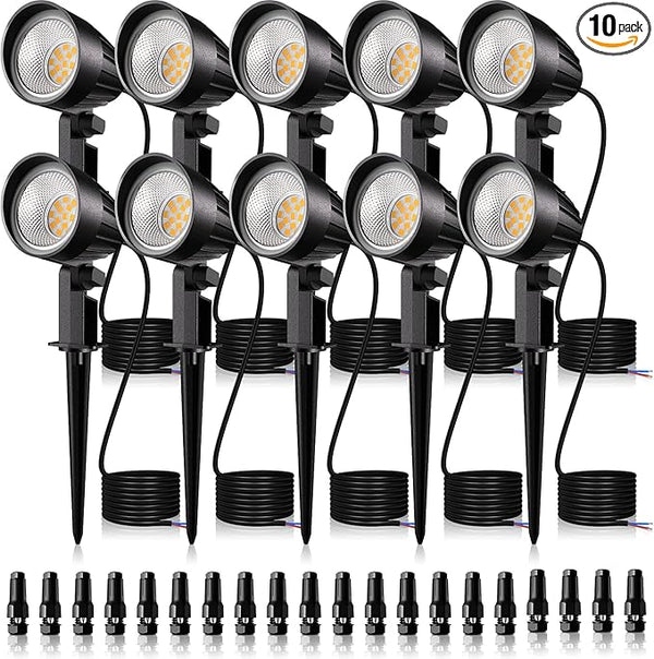 MEIKEE 15W 1500LM Low Voltage Landscape Lighting 12-24V Warm White LED Landscape Lights IP66 Waterproof Outdoor | Lumora