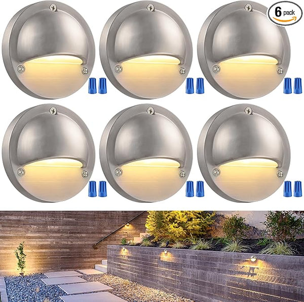 LEONLITE LED Low Voltage Deck Lights, 170LM 4.09inch Landscape Step Railing Fence Light, 12-36V AC/DC, Die-cast | Lumora
