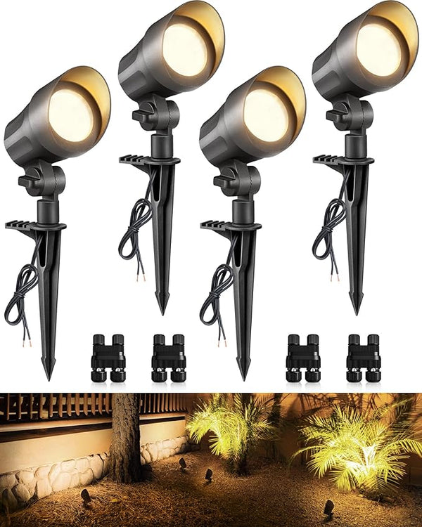SUNVIE 6W Low Voltage Landscape Lighting LED Landscaping Lights Warm White Low Voltage Lighting Waterproof | Lumora