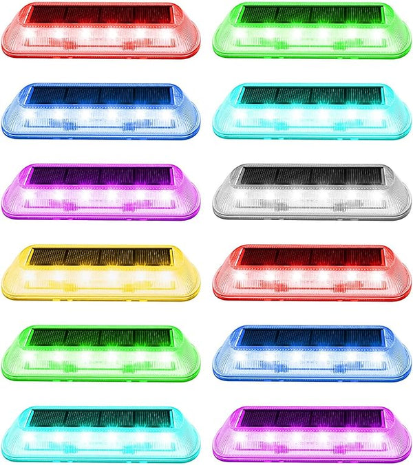 T-SUN Solar Deck Lights Outdoor Waterproof, Deck Lights Solar Powered, Driveway Marker Light for Fence Front Door | Lumora