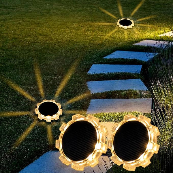 Leadleds Solar Lights Outdoor Waterproof, Upgraded Outdoor In-Ground Lights for Pathway Lawn Patio Garden Yard | Lumora