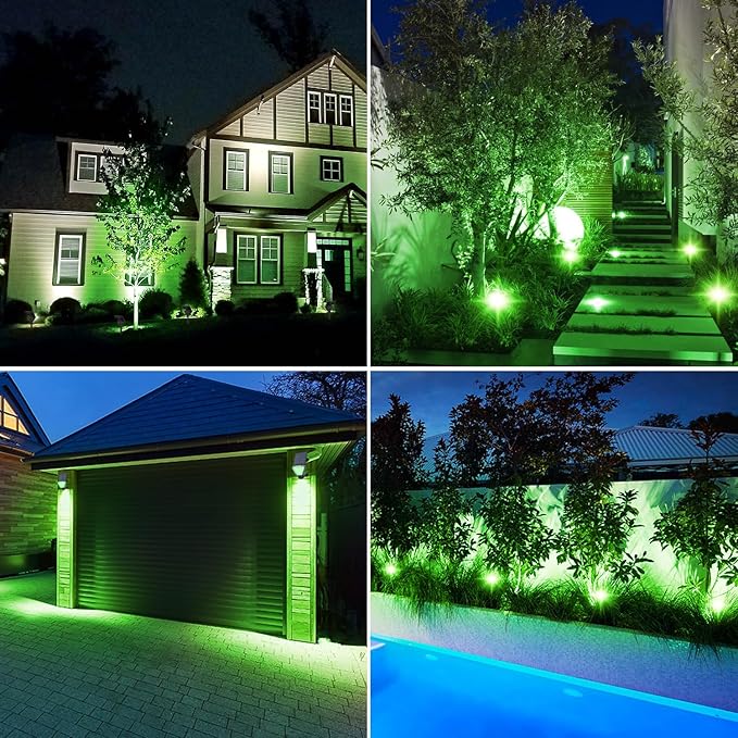 T-SUN Solar Lights Outdoor Waterproof IP65, 6Pack LED Solar Spot Lights Color Changing IP65 Waterproof Smart Auto | Lumora