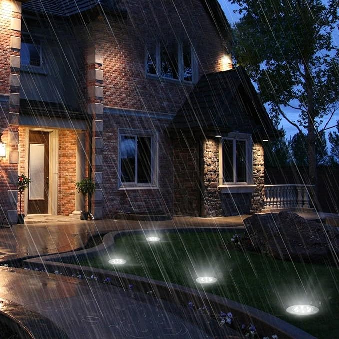 6/16/18 Pack Solar Lights Outdoor, IP44 Waterproof Solar Ground Lights with 8 Modes, Solar Powered Landscape | Lumora