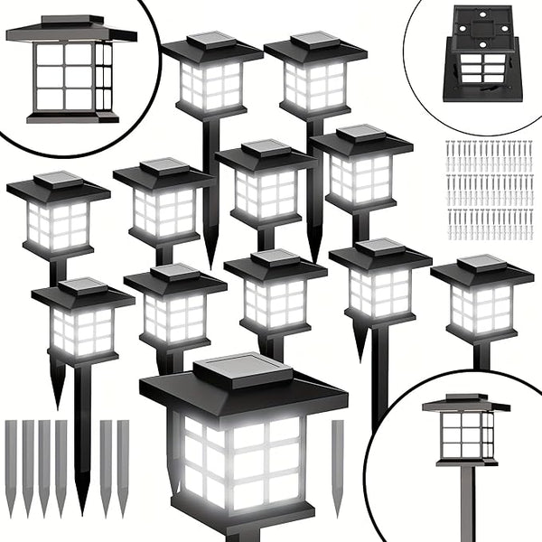 6/12/24 Solar Outdoor Light, 700mA Solar Path Light, IP55 10-Hour Long-Lasting LED Landscape Lighting, Suitable for | Lumora