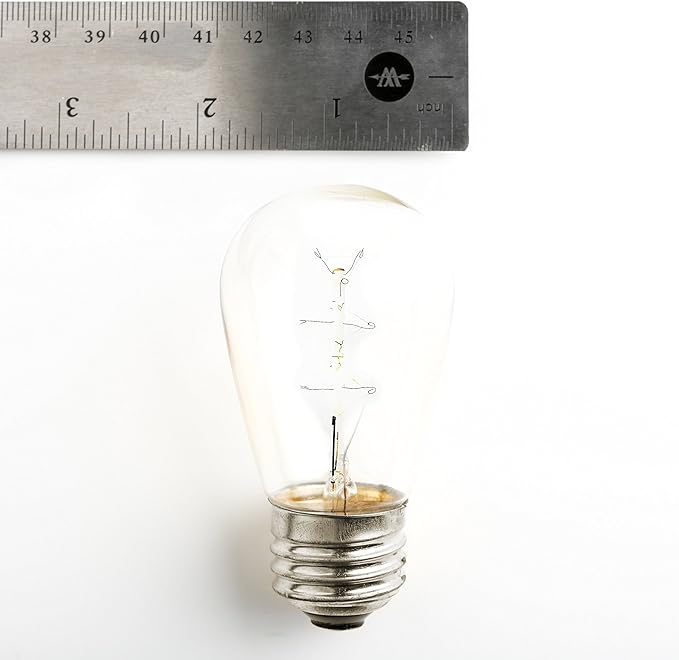 Hometown Evolution, Inc. 100' E26 Commercial Edison Bulb Outdoor String Lights (100 Foot 50 Socket, S14 Zig Zag | Lumora