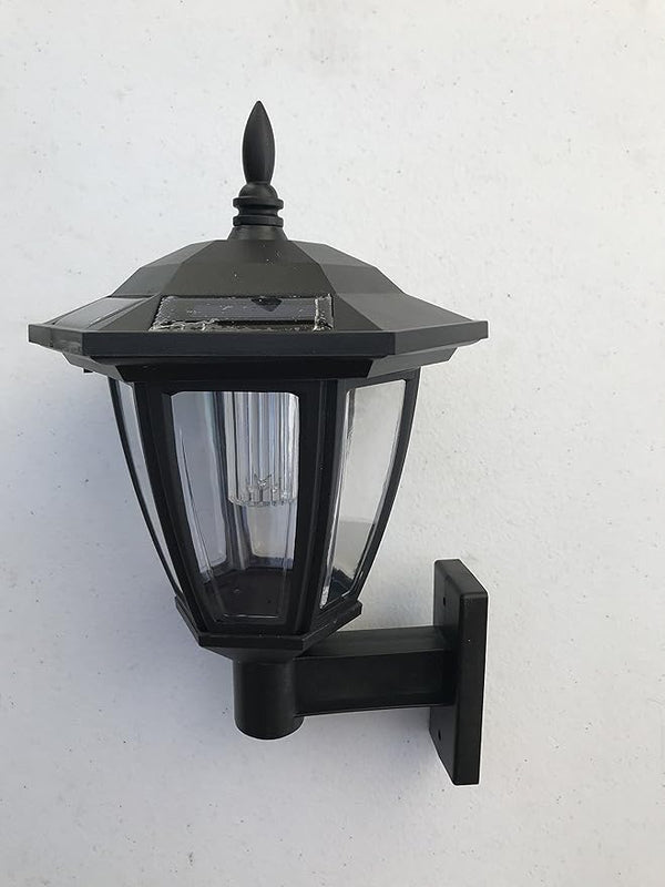 Solar Hexagon Wall Mount and Stakes Landscape Light with 6 Bright SMD White Color LED | Lumora