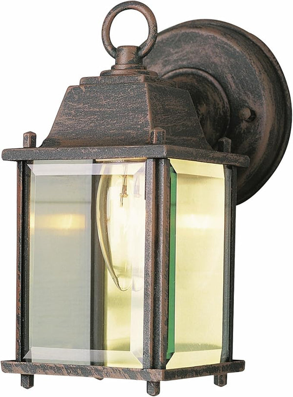 Trans Globe Imports 40455 RT Traditional One Light Wall Lantern from Patrician Collection in Bronze/Dark Finish, | Lumora
