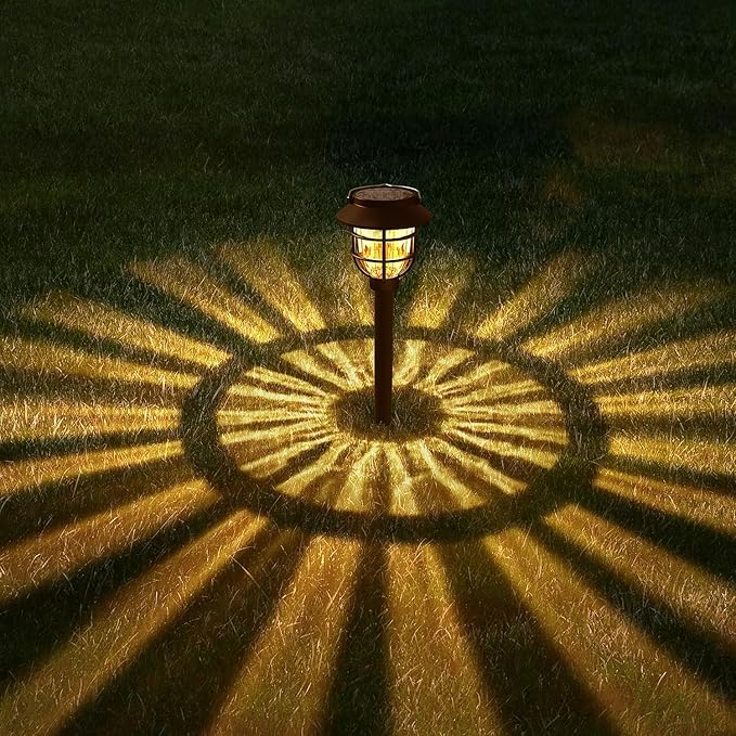 10 Pack Solar Pathway Lights Outdoor- Bright Solar Powered Garden Light with 3000K Warm LED, Auto On/Off Waterproof | Lumora