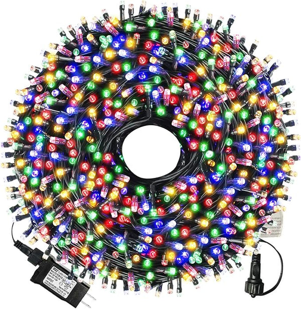 XTF2015 Christmas Outdoor Indoor Lights, 336FT 1000 LED 8 Modes Memory Function UL Certified Timer Christmas String | Lumora