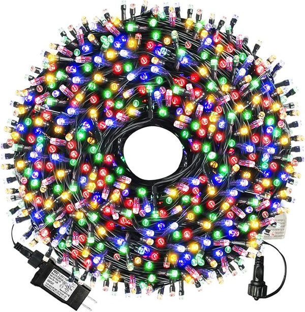 XTF2015 105ft 300 LED Christmas String Lights, End-to-End Plug 8 Modes - UL Certified - Outdoor Indoor Fairy Lights | Lumora