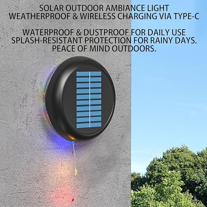 Solar Lights Outdoor, Waterproof, 11x11x3.8cm, Color Changing Solar Pathway Lights, Led Garden Lamps, Rechargeable, for Gardens, Patios, Porches, Lawns