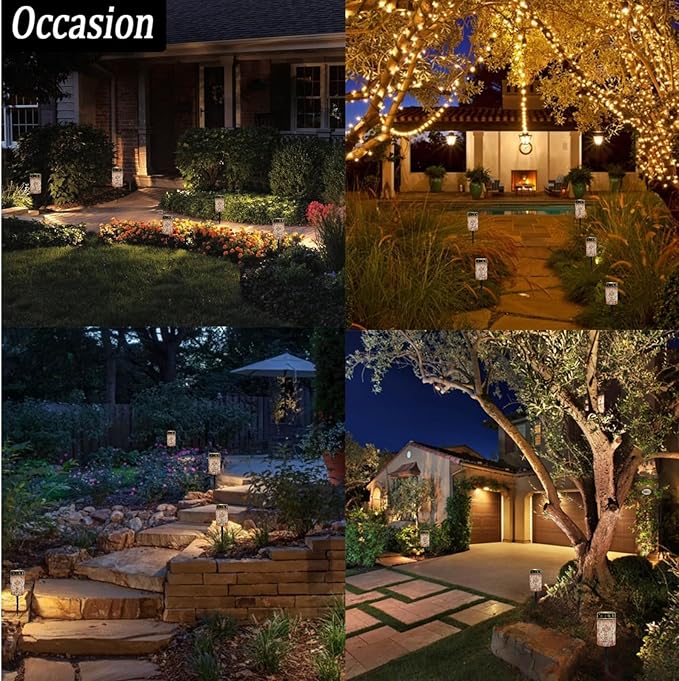 Fall Cross Maple Leaves Solar Garden Lights Outdoor Pathway Light for Yard Patio Driveway,Cemetery Decoration for | Lumora