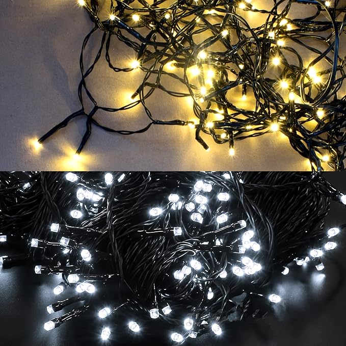 LetsFunny Outdoor Christmas Lights with 8 Modes, 300 LED 108 FT Connectable Waterproof, Twinkle Fairy String Light for Xmas Tree Garden Yard Patio Wedding Home Indoor Holiday Decorations