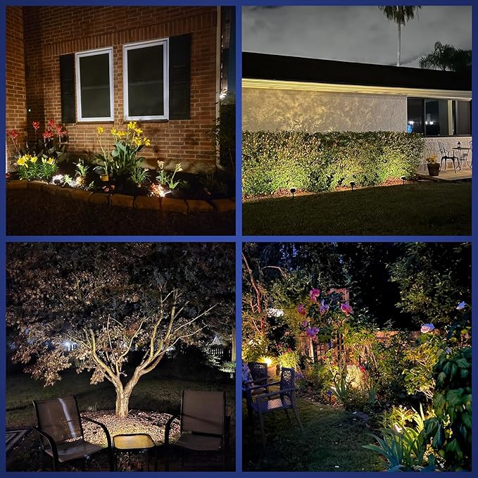 NYMPHY Solar Lights Outdoor Waterproof IP68, 56 LED 3 Lighting Modes Solar Powered Garden Yard Spot Solar Lights | Lumora
