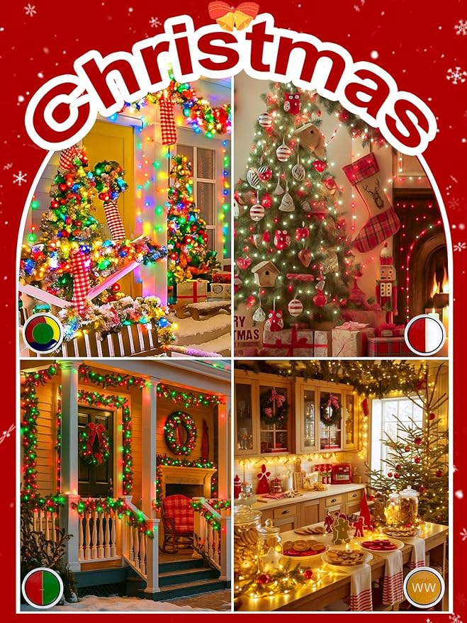 Smart Color Changing Easter Lights with Remote & App Control, 66FT 200LED RGB Pastel String Light with Timer, Music Sync Multiple Modes Twinkle Christmas Light Waterproof Indoor Outdoor Easter Decor