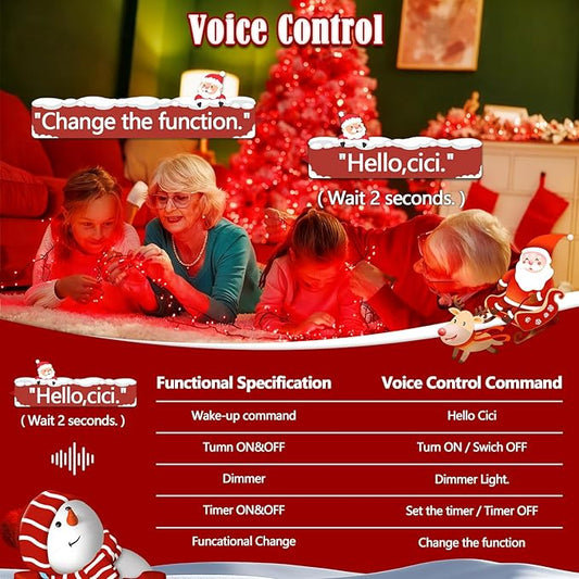 2026 New Voice Control 88ft 240LED Smart Valentine String Lights Outdoor/Indoor | String Lights with Remote, 12Modes, 7Voice Commands & Timers, Valentine Twinkle Light for Wedding Party Decor (Red)