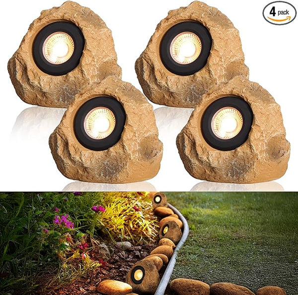 LEONLITE 5CCT LED Rock Lights Outdoor, 5W Low Voltage Landscape Spot Light for Garden, Yard, Decorative Stone | Lumora