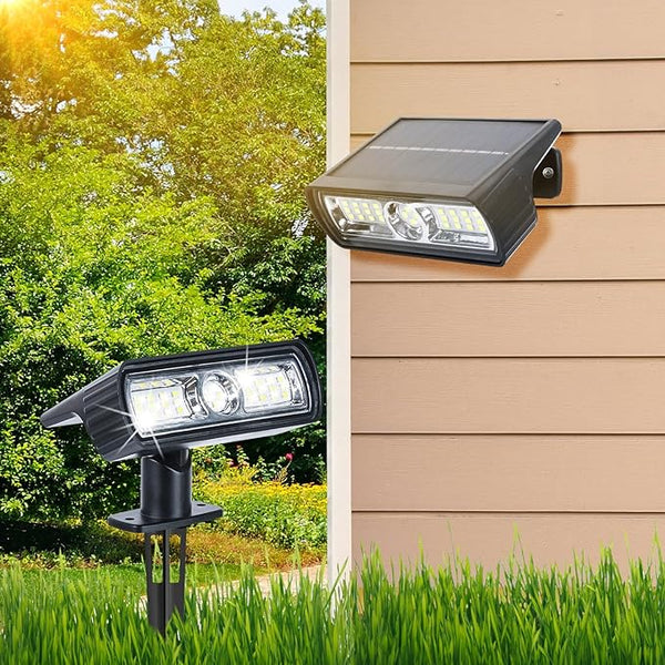 Toodour Solar Spot Light Outdoor, 2 Pack Solar Lights Outdoor with 2 Modes, Waterproof Solar Powered Flood Lights | Lumora