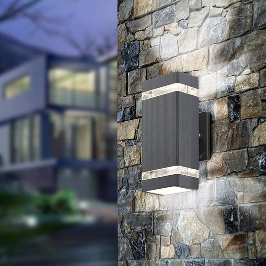 LMP LED Square Up and Down Lights Outdoor Wall Light,Body in Aluminum Waterproof Outdoor Wall Lamps,3000k 5W with Certificate ETL