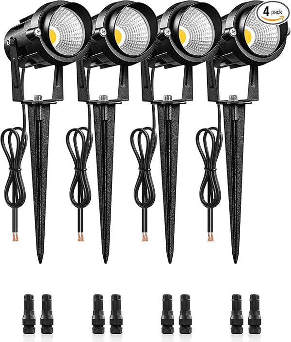 6W 700LM Low Voltage Landscape Lighting, 12V AC/DC 3000K Warm White LED Low Voltage Landscape Lights, IP65 | Lumora