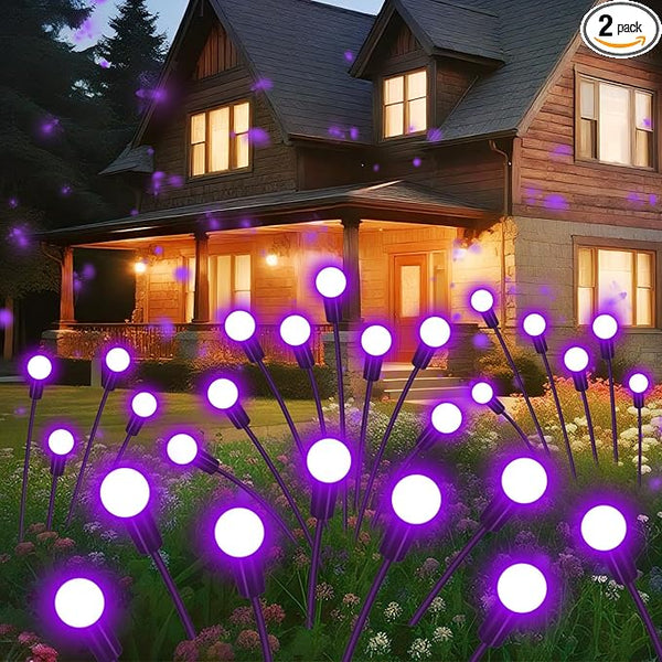 Solar Garden Lights Outdoor Waterproof, 2 Pack 16 LED Swaying Light Firefly Light Outdoor Decor Lights for Pathway | Lumora